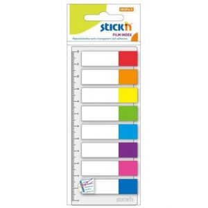 Zakładki indeksujące Stick'n Hopax 45x12mm, 120szt neon